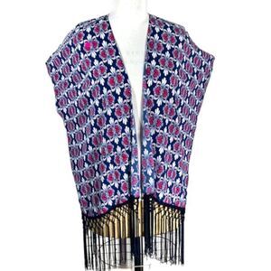 Beautiful Cardigan Size Large Fringe Kimono Boho